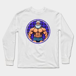 Muscled Santa Claus Long Sleeve T-Shirt